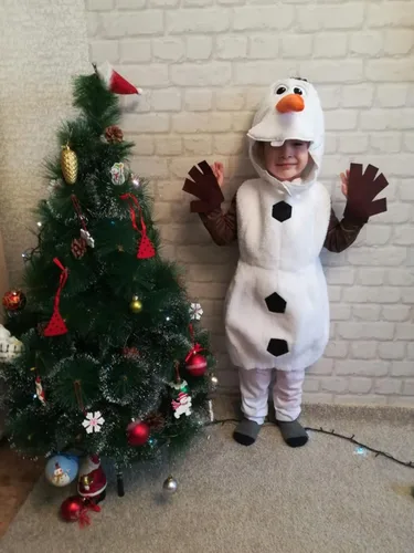 Vista 6 de Olaf - Disfraz de muñeco de nieve para niños, disfraz de Halloween para cosplay