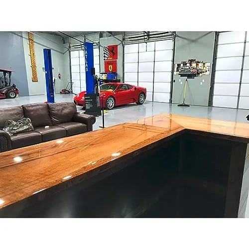 Vista 4 de Resina epoxi UltraClear – Kit de 1 galón (resina de 64 onzas + endurecedor de 64 onzas) Tableros de mesa, encimeras, encimeras Hecho en Estados