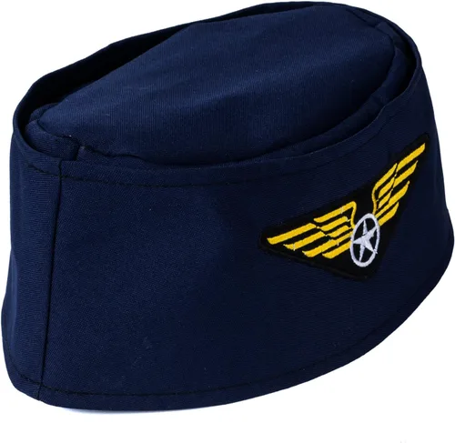 Vista 3 de Tigerdoe Sombrero de piloto Paquete de 2 Sombreros de piloto Disfraz de piloto y asistente de vuelo Disfraces para parejas