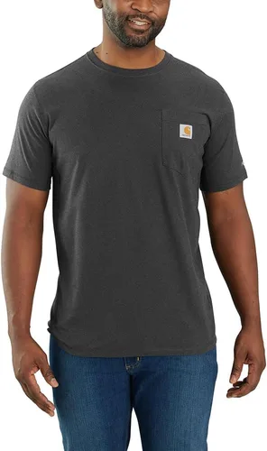 Vista 15 de Carhartt Force - Camiseta de manga corta, con bolsillo, de ajuste holgado y peso medio para hombre Malt