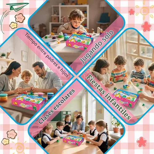 Vista 5 de ifergoo Arcilla seca al aire para niños, kit de arcilla para modelar animales, 6 diseños de animales con herramientas de escultura y tutoriales, Kit