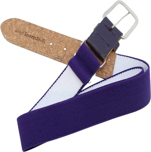 Vista 2 de MadSportsStuff Baseball Belt Softball Belt Adjustable - Boys Men Girls Women - Youth and Adult Sizes