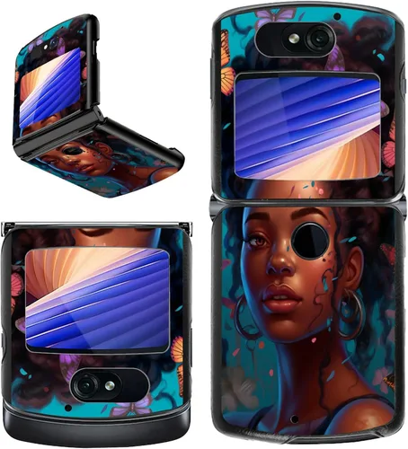 Vista 17 de Rossy Funda para Motorola RAZR 5G, para Moto RAZR 5G, funda delgada y ligera de policarbonato duro a prueba de golpes para Motorola Moto RAZR 5G