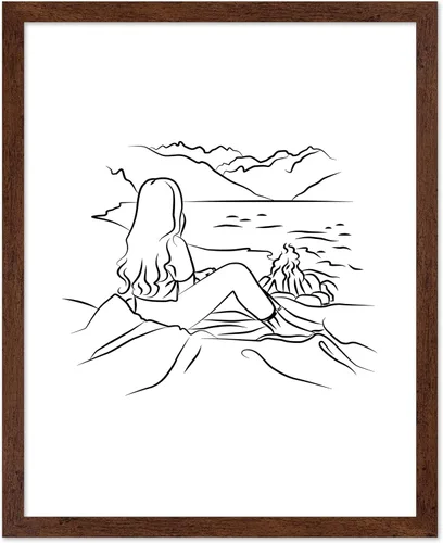 Vista 21 de Poster Master Swan Floaty Poster - Retro Woman Print - Pool Art - Swimming Illustration - Line Sketch - Abstract Design - Chic Boho Decor - Great