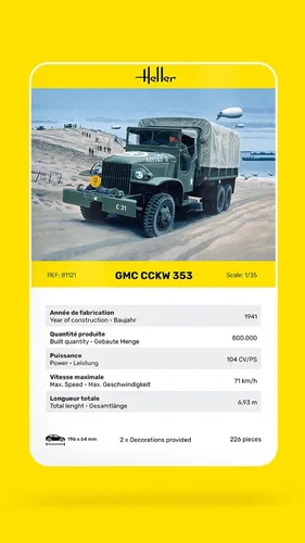 Vista 6 de Heller Camion G.M.C. Kit de construcción de modelos de coche