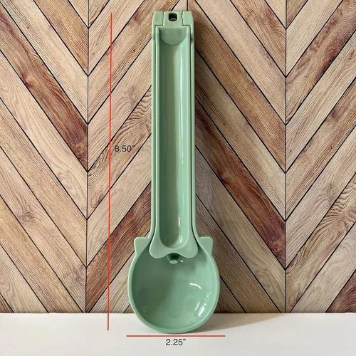 Vista 2 de Dispensador de golosinas para gatos, exprimidor de golosinas húmedas para puré y galletas, verde
