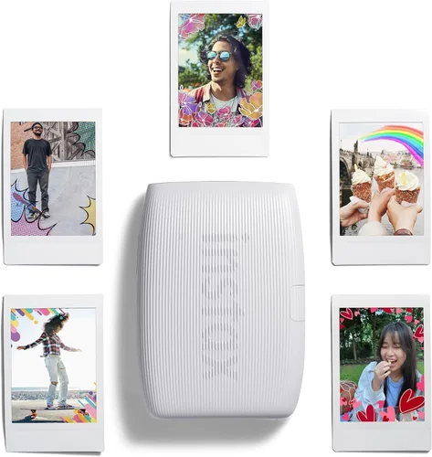 Vista 7 de Cámara digital FUJIFILM X Half con Fujifilm Instax Mini Link 3 - Impresora para smartphone y paño de limpieza de microfibra Sunshine