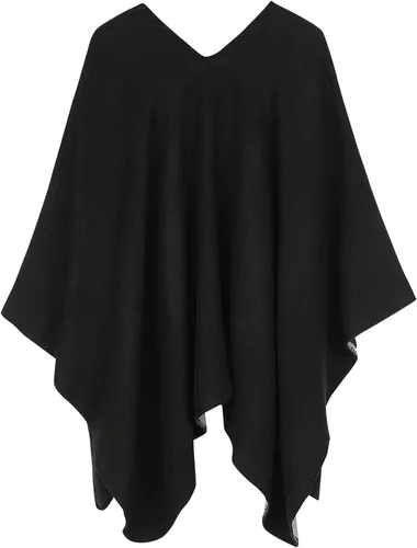 Vista 7 de Zando Women's Warm Shawl Wrap Open Front Poncho Cape Color Block Shawls Winter Cardigan Wrap Printed Ponchos for Women 2
