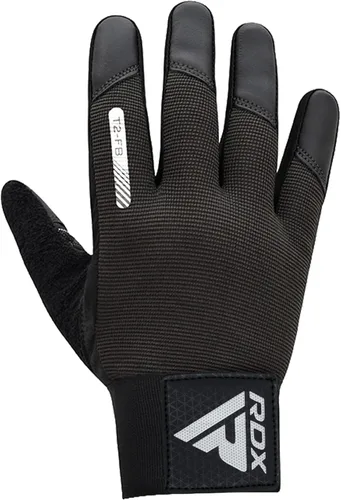 Vista 7 de Guantes de levantamiento de peso RDX con soporte para muñecas - Pantalla táctil de dedo completo para gimnasio, transpirables, antideslizantes