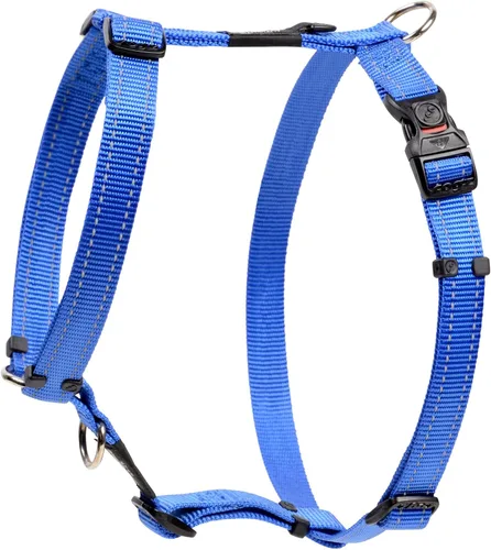 Vista 12 de Arnés reflectante ajustable en H para perros extragrandes; collar y correa a juego disponibles, amarillo