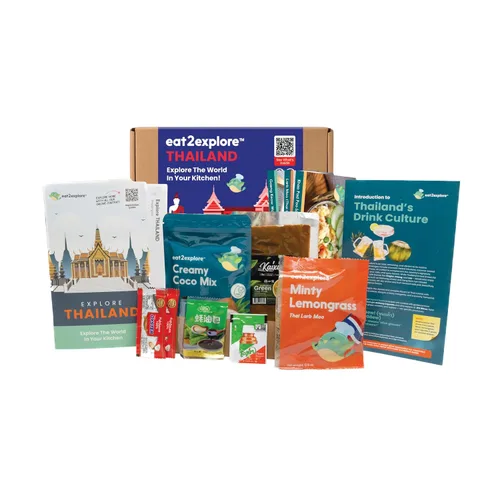 Vista 13 de eat2explore Kit de cocina global para adultos, recetas auténticas, especias esenciales y maridajes de bebidas, perfecto para citas nocturnas
