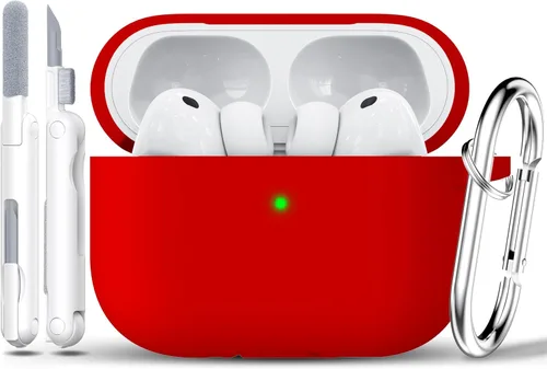 Vista 10 de RFUNGUANGO - Funda de silicona para AirPods Pro con auriculares, aguacate