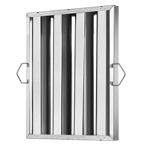 Vista 7 de New Star Foodservice 54323 Filtro de campana de acero inoxidable, 16 pulgadas de ancho x 20 pulgadas de alto, juego de 6