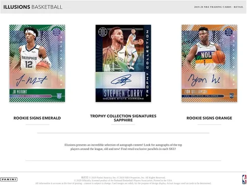 Vista 2 de Panini Illusions NBA 2020 Basketball BLASTER caja (36 cartas/bx)