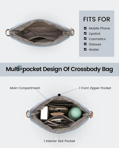 Vista 6 de LOVEVOOK Bolsa de viaje para mujer, con compartimento para zapatos, Azul