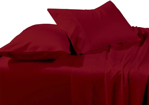 Vista 30 de LaxLinen 4 PCs Sheet Set (+30 Inch) Extra Deep Pocket Twin/Single Bed Size, Aqua Solid 600 Thread Count 100% Egyptian Cotton