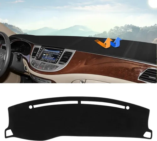 Vista 38 de Autorder Cubierta de salpicadero para Hyundai Sonata 2009 2010 Accesorios Dash Cover Upgrade Flannel Dash Mat Parasol Protector de rayos UV