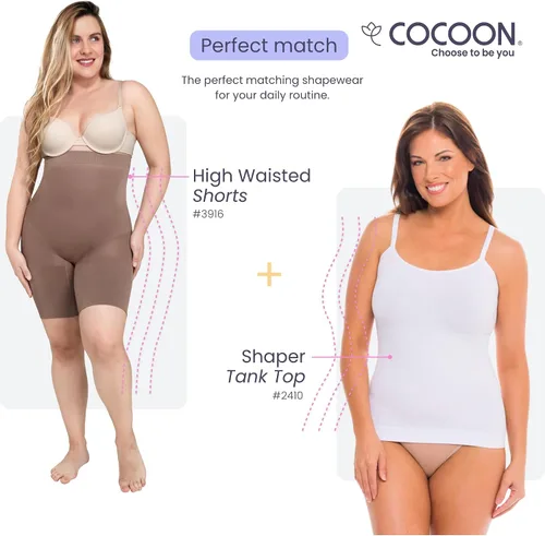 Vista 6 de CoCoon Shapewear High Waisted Short - Tummy Control