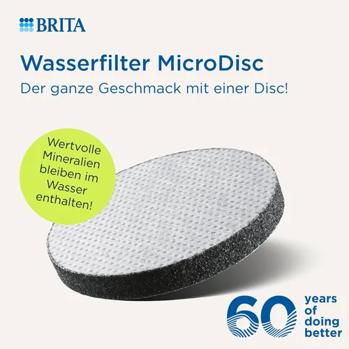 Vista 3 de Brita MicroDisc - Cartucho de filtro de agua, 1 unidad (paquete de 3), color blanco. Accesorios