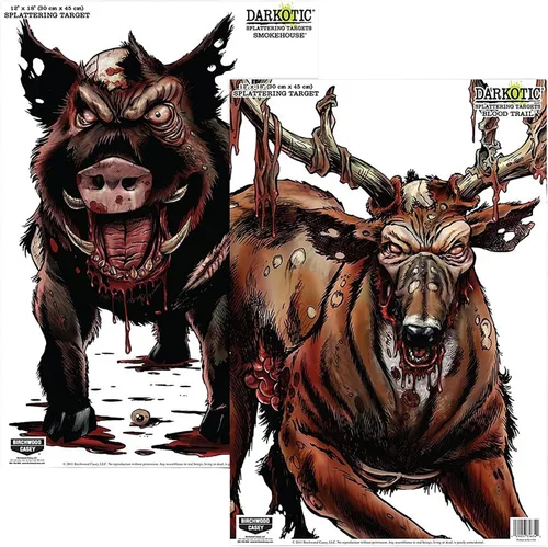 Vista 8 de Birchwood Casey DARKOTIC 12" x 18" Paper Shooting Targets