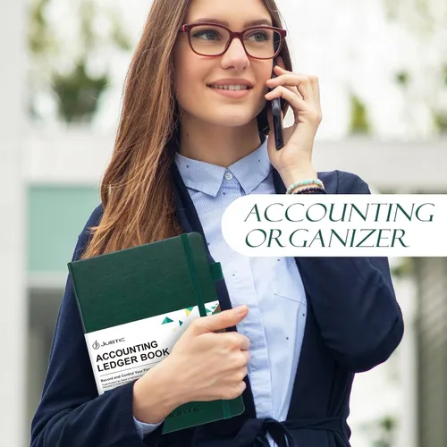 Vista 6 de JUBTIC Libro de contabilidad - Registro contable para pequeñas empresas y uso personal - Libro de registro de contabilidad diario columnar