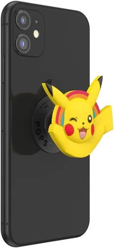 Vista 2 de PopSockets - Agarre para teléfono con soporte expandible, agarre adhesivo, PopOut, Pokemon - PopOut Pikachu Pikachu PopOut