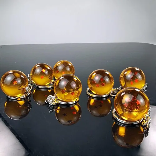 Vista 6 de Dragon Ball,7PCS Acrylic Dragon Ball Z Keychains,Esferas del Dragon Ball,DBZ Keychain for Kids Birthday Party Favor