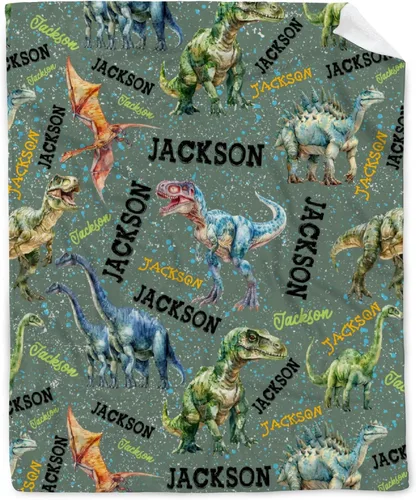 Vista 50 de Manta de bebé de esqueletos de dinosaurios de neón retro de los años 80, regalos para niños y niñas, decoración de dinosaurios, felpa suave