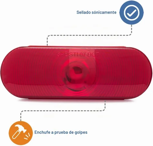Vista 3 de Lumitronics luces ovaladas de freno/giro traseras, 6