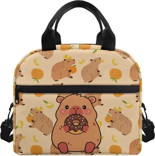 Vista 56 de doginthehole Bolsa de almuerzo portátil de teñido anudado azul, bolsa de almuerzo, organizador reutilizable, hielera para adultos, al aire libre