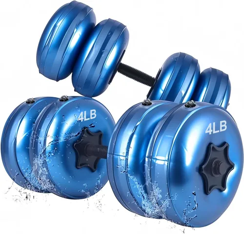 Vista 10 de Water Filled Dumbbells Set - Water Filled Weights - Portable Travel Weights - Adjustable Dumbbells