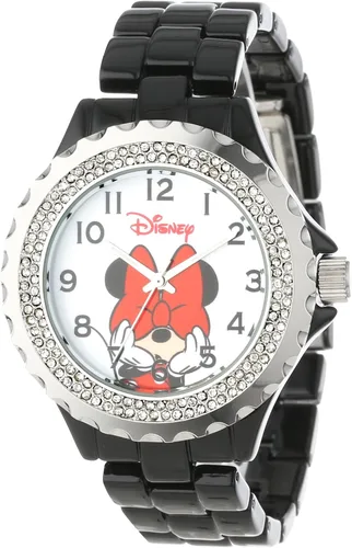 Vista 9 de Disney Minnie Mouse Watch for Women, Classic Minnie Mouse Design – Stylish Watch for Women Fans – Elegant 's Watches with Pink Stainless Steel