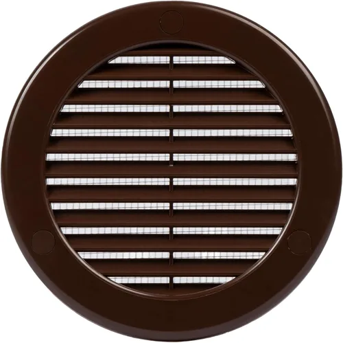 Vista 17 de Paquete de 10 cubiertas redondas de ventilación de aire de 4 pulgadas – Deflector de ventilación de aire Soffit de plástico blanco con malla