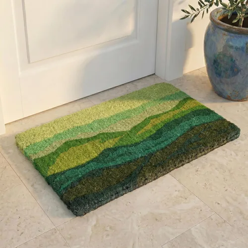 Vista 64 de Fab Habitat Tapete tejido a mano Tapete de entrada para patio, puerta de entrada Decorativo para todas las estaciones