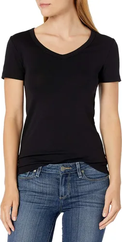 Vista 2 de Tienda Essentials - Camiseta de manga corta con cuello en V para mujer, 2 piezas
