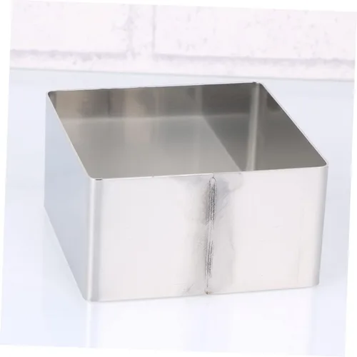 Vista 3 de DOITOOL Diy Baking Essential - Anillo cuadrado de acero inoxidable para tartas, cortador de mousse versátil para galletas de fondant