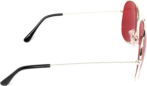 Vista 3 de WebDeals - Gafas de sol con marco de metal de aviador, estilo clásico