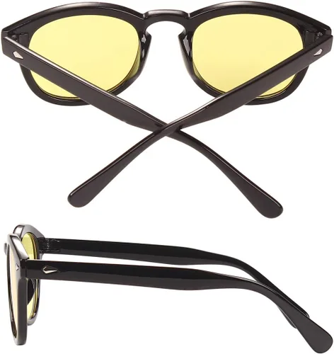 Vista 3 de Bestum Gafas de sol inspiradas retro con remaches tintado lente UV400