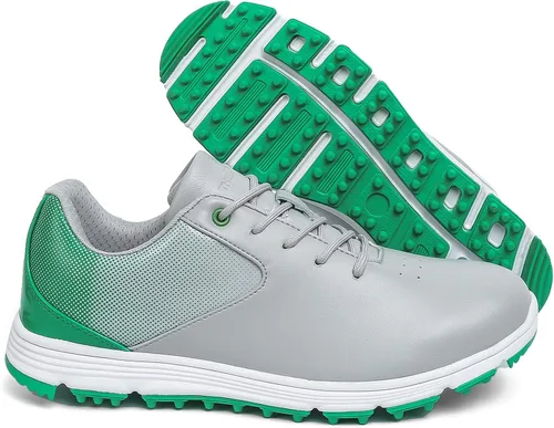 Vista 2 de Zapatos de golf impermeables para hombre, sin pinchos, para entrenamiento deportivo de golf, tenis clásicos para hombre, talla 13 14