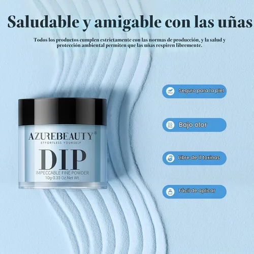 Vista 7 de AzureBeauty - Kit de 31 piezas de polvo de inmersión para uñas, otoño, invierno, rojo y verde con purpurina