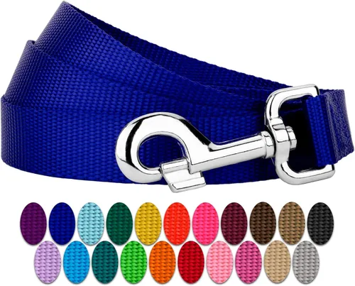 Vista 17 de Country Brook Petz - Correa para perro de nailon duradera de estilo tradicional de 1 pulgada con broche fácil de usar para razas pequeñas, medianas