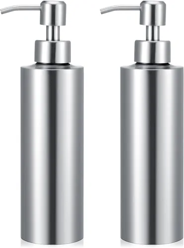 Vista 8 de Dispensador de jabón grande de acero inoxidable de 18.6 oz / 550 ml