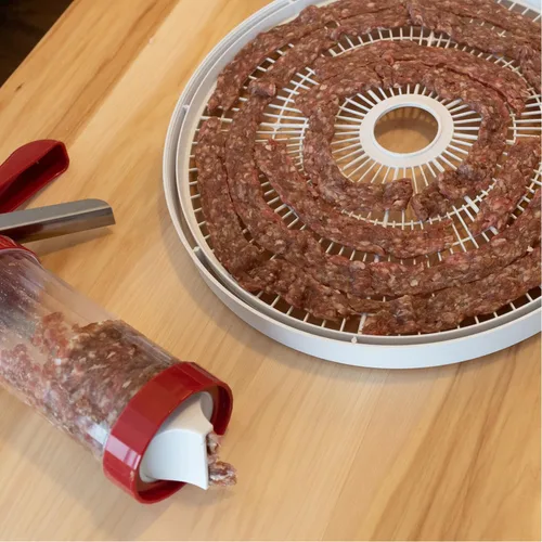 Vista 13 de Nesco FD-61 Snackmaster Encore Deshidratador de alimentos para excelente Jerky y bocadillos, 4 bandejas, gris