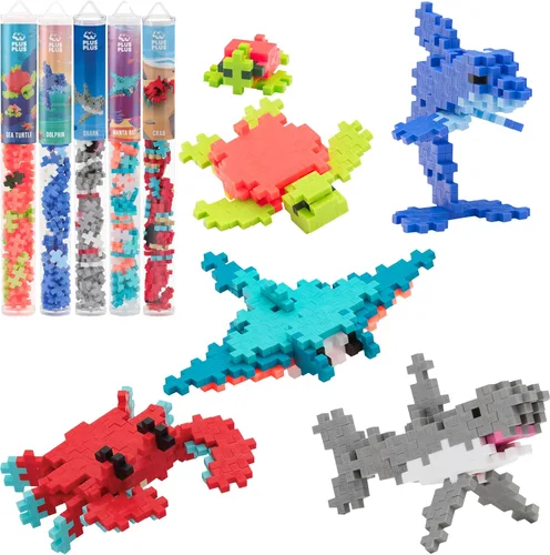 Vista 9 de PLUS PLUS Kit de juego de bloques de construcción, rompecabezas de figuras temáticas 3D, divertidos juguetes de tallo para niños, 350 piezas