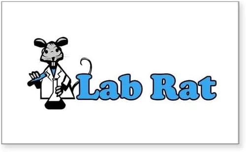 Vista 4 de CafePress Pegatina rectangular de rata de laboratorio para parachoques