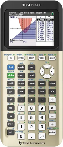 Vista 2 de Texas Instruments Calculadora gráfica TI-84 Plus CE, oro