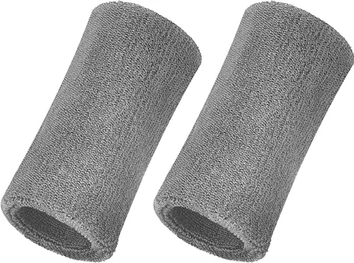 Vista 9 de WILLBOND 2 muñequeras de 6 pulgadas para hombres y mujeres, bandas de algodón atléticas de humedad para tenis, baloncesto, correr