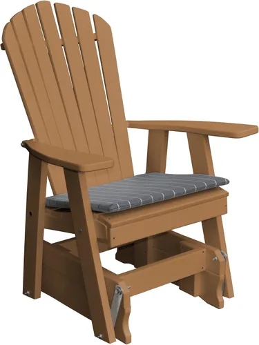 Vista 3 de Furniture Barn USA Poly Adirondack - Silla deslizante color azul Aruba Azul (Aruba Blue)