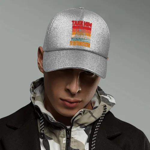 Vista 6 de devor Hats Take Him to The Train Station Dad Hats for Women Graphic Denim Dad Hat Adjustable