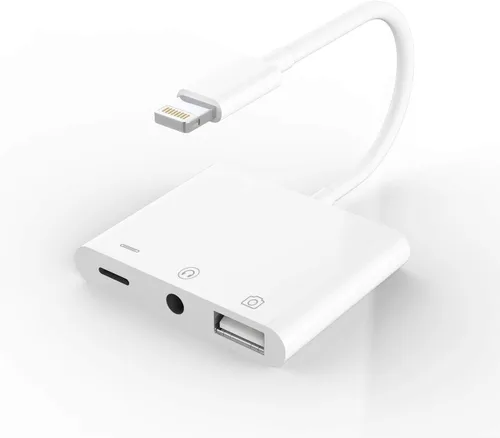 Vista 10 de Cámara Micro SD TF lector de tarjetas de memoria Lightning macho a USB3.0 hembra adaptador OTG Cable para Apple iPhone 11 12 mini max pro xs xr x